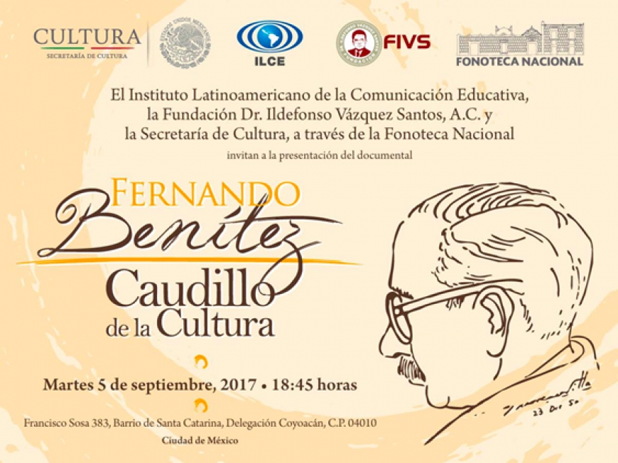 Documental sobre Fernando Benítez en la Fonoteca Nacional (CDMX)